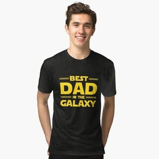 Polera Papa Star Wars Best Dad In The Galaxy H,hi-res