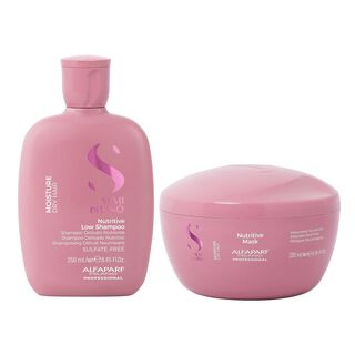 ALFAPARF Kit Shampoo+  Mascarilla Nutrición Semi di lino,hi-res