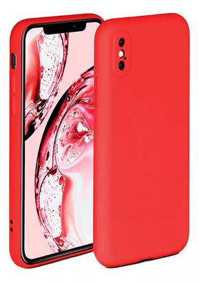 Carcasa Para iPhone ( X|XS ) Silicona Slim Rojo,hi-res