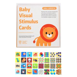 Tarjeta Estimulacion Visual Temprana Bebe 6 a 12 meses,hi-res