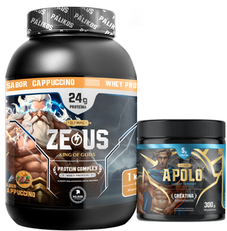 Proteina Zeus Complex 1kg Cappuccino/ Creatina 300g/ Minibottle,hi-res