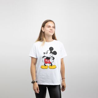 Polera Mujer Mickey Pose Blanco Disney,hi-res