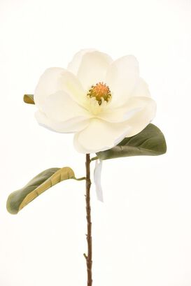 Flor Decorativa Magnolia Blanca 74,hi-res