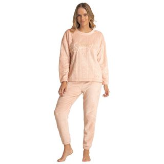 Pijama Mujer Coral Fleece Invierno M231 C2 Top,hi-res