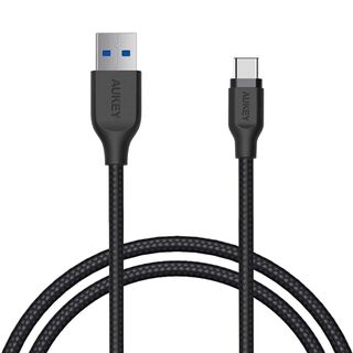 AUKEY Cable Trenzado USB Tipo-C a USB 3.1 1.2m Negro - CB-AC1,hi-res