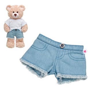 Short Blue Jeans Flecos Build-A-Bear,hi-res