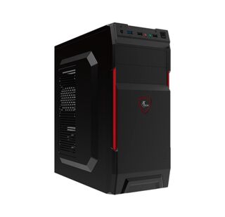 Gabinete de computador Midi Tower Negro, Rojo 600 W XTQ-214,hi-res
