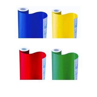 Pack 4 rollos de Papel Vinílico Adhesivo Colores 45x182cm,hi-res