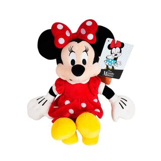 Juguete Peluche Minnie Mouse 30Cm Vestido Rojo Infantil,hi-res