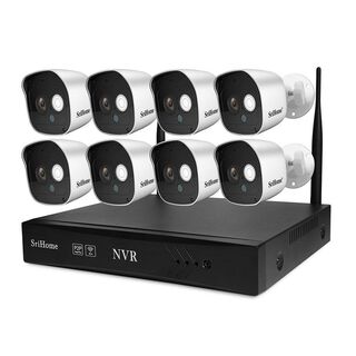 KIT NVR IP WIFI 8 Cámaras Full HD 2MP Sricam NVS002,hi-res