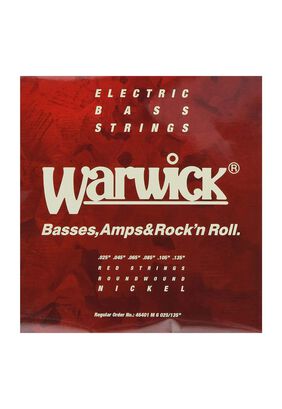 Set de 6 cuerdas para bajo eléctrico Warwick M RED .025 .135,hi-res