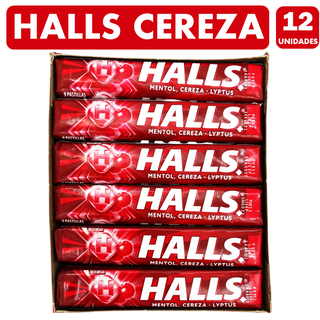 Halls Rojo Sabor Mentol Cereza Lyptus (Caja Con 12 Uni),hi-res