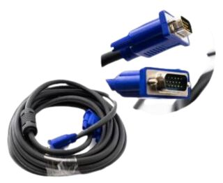 Cable Vga Ideal Para Conectar Monitor Tv Proyectores 5 Mts,hi-res
