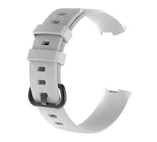Correa Silicona Compatible Fitbit Charge 3 & 4 / 22,6mm Blanco,hi-res