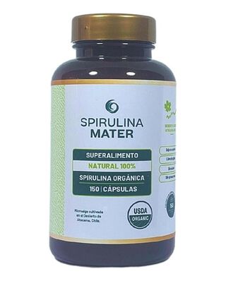 Spirulina Orgánica 100% Natural 150 Cápsulas.,hi-res