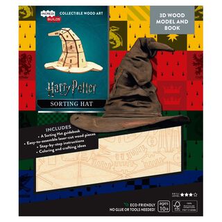 Harry Potter Sorting Hat Libro y Modelo Armable En Madera,hi-res