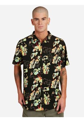 Camisa Paradise Bound Short Sleeve Shirt Multicolor Hombre Volcom,hi-res