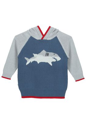 Sweater Niño Shark Azul,hi-res