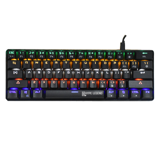 Teclado Hype Legend Rebel QWERTY Outemu Red US negro RGB,hi-res