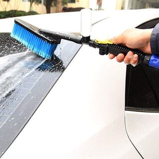 Cepillo para lavar auto con conexión con agua ,hi-res