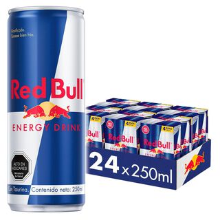 Bebida Energetica Red Bull Regular Edition 24 Latas de 250ml,hi-res