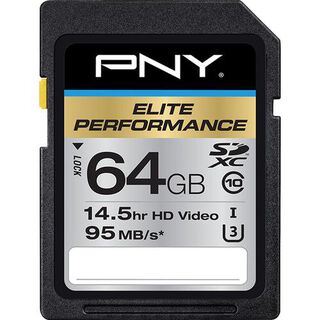 Pny Technologies 64gb Elite Performance Uhs-1 Sdxc Memory Card,hi-res