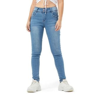Jeans Mujer Skinny Kim Washed Juvenil Azul Fp,hi-res