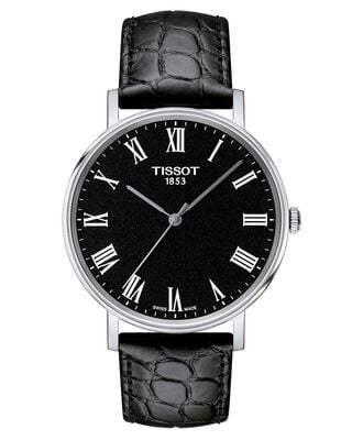 Reloj Tissot Everytime Cuero Negro,hi-res