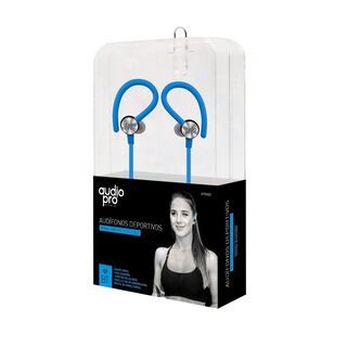 Audífono Deportivo Bluetooth Manos Libres Carga USB Azul Audiopro,hi-res