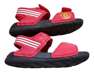 Chalas Manchester United Bebé Rojo/negro Original adidas,hi-res