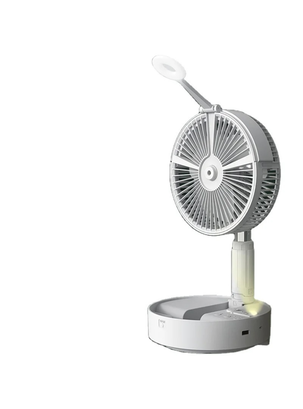Mini ventilador plegable con luces Led NEGRO ,hi-res