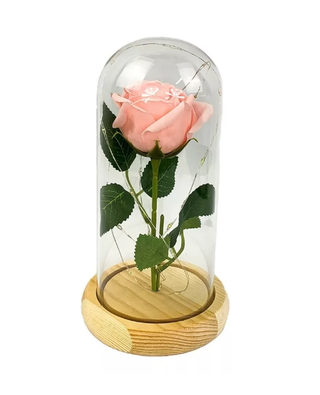 Flor Rosa Eterna Cristal Luz Hada San Valentín Madre Boda,hi-res