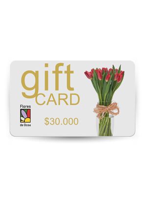 Gift Card $30.000 en Flores de Ocoa,hi-res