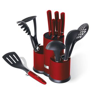 set de cuchiillos + utensilios 12 piezas + Organizador,hi-res