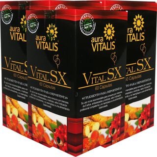 3 X AURA VITALIS VITALSEX 60 CAPS,hi-res