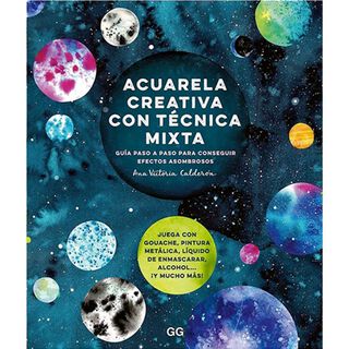 Libro Acuarela Creativa con Técnica Mixta Ana Victoria,hi-res