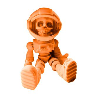 Juguete Astronauta Esqueleto Articulado Naranja,hi-res