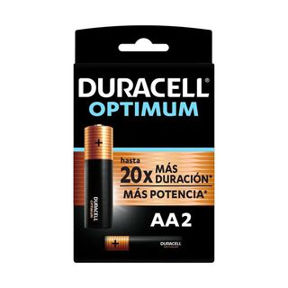 Pilas Duracell Optimum AA 2 – Gran duración,hi-res