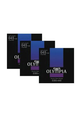 Pack 3 Set De Bajo 4 Cuerdas Olympia Ebs-440,hi-res