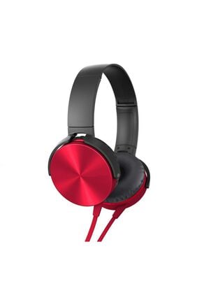 Audífono Plus Extra Bass Rojo Con Cable Premium,hi-res