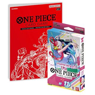 One Piece TCG Deck ST11 + Colección Premium Card OP Film Red,hi-res