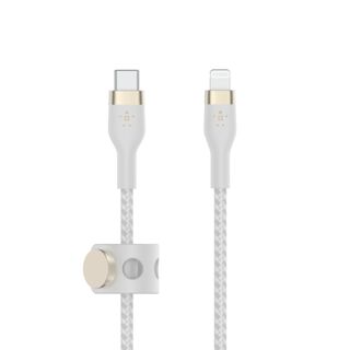 Cable Usb-c A Ligthing 3mt  Pro Flex Belkin Blanco,hi-res