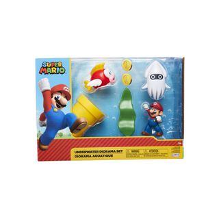 Juguete Set Super Mario Escena Bajo El Agua 6cm Nintendo,hi-res