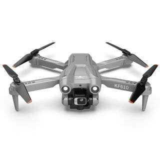 Drone Kf-610 Cámara Dual 3 Baterias Anti-obstáculos Giro 360 v2023 Gray,hi-res