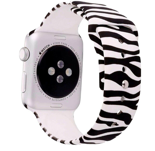 Correa Compatible con Apple Watch Print Zebra 38/40mm,hi-res