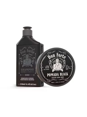 Set Shampoo 250 Ml + Pomada Black 120 Gr Barba Forte,hi-res