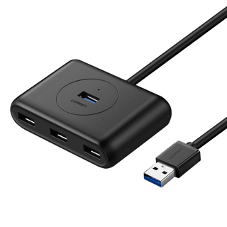HUB USB 3.0 Negro 4 en 1 modelo CR113 1mt Ugreen,hi-res