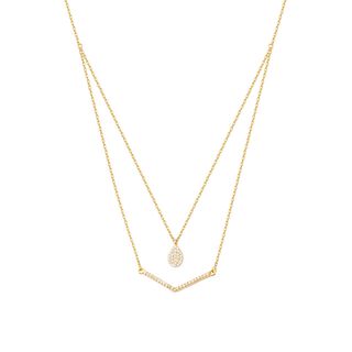 Collar de Oro Amarillo 18kt con Diamante 18puntos Corte Brillante SI/H,hi-res