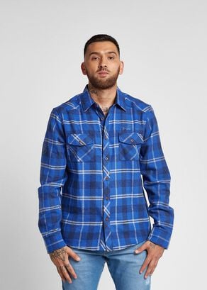 Camisa Lumberjack Azul Gangster,hi-res