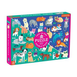 Puzzle 100Pcs Doble Perros Y Gatos Mudpuppy,hi-res